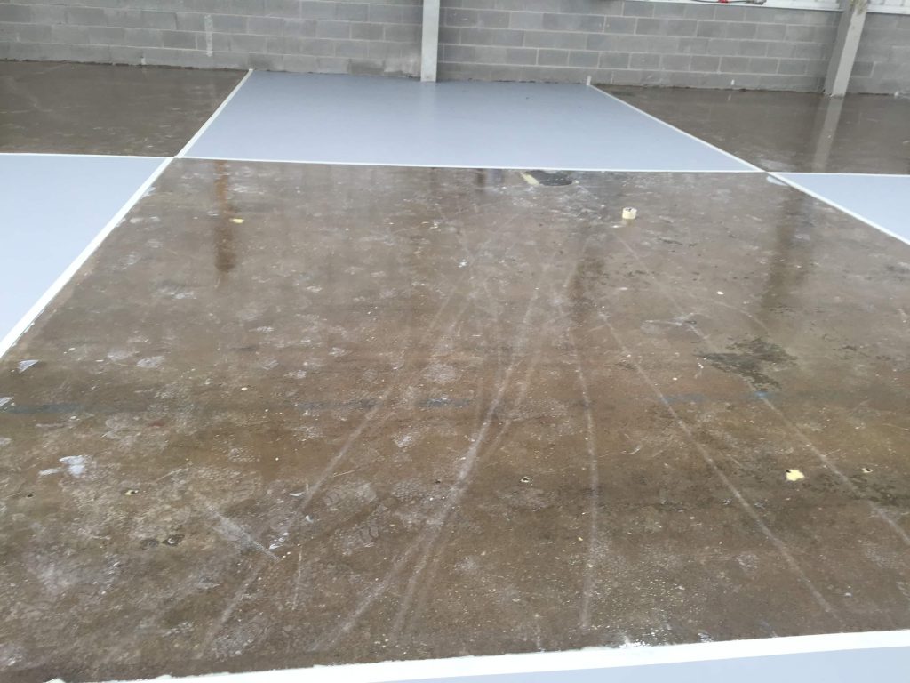 expansion joint repair - impact flooring