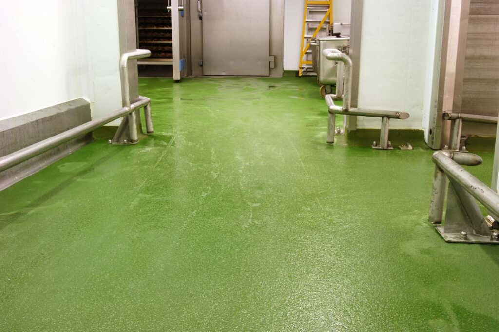 chemical resistant floor at tulip foods
